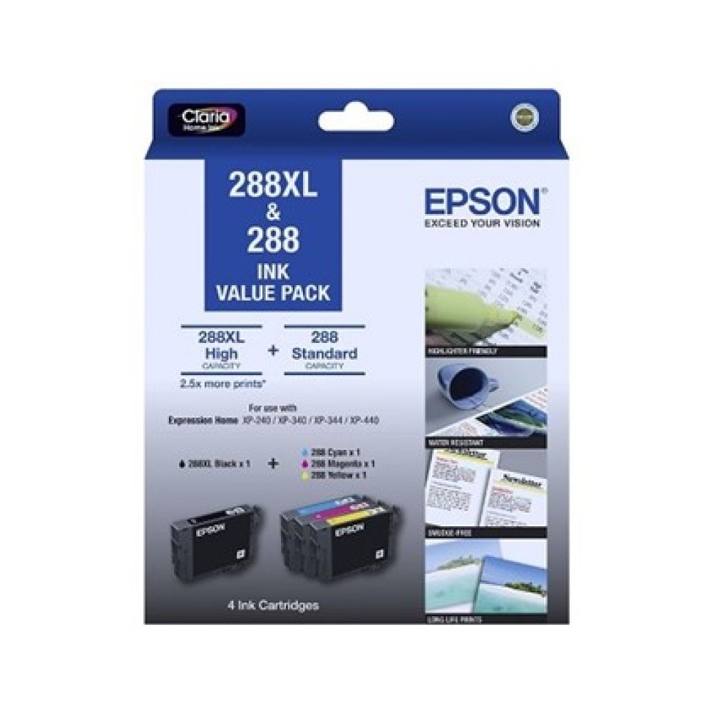 Epson 288 Ink Cartridge Value Pack Contains 1 X Black Xl 8314